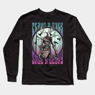 Plant a Tree, Save A Leshy [VAPORWAVE] Long Sleeve T-Shirt